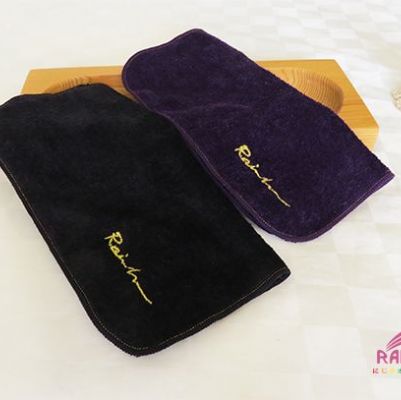 剪絨金蔥刺繡小方巾